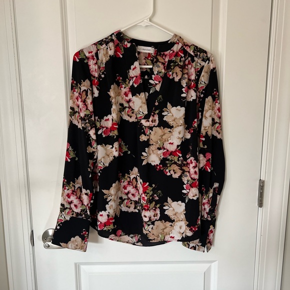 Calvin Klein Floral Blouse - Picture 2 of 6